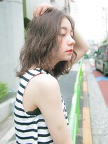 リリアン 青山(relian) ハイトーンなフォギーアッシュボブ可愛く☆