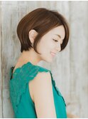 美シルエット小顔大人ボブ