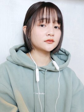 アイティーバイアルバム 藤沢店(IT by ALBUM) ワンカールボブ_マッシュショートカーキグレージュ_8347