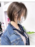 大人可愛い丸みショートデザインハイライトオージュア【錦糸町】