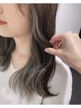 サロンドフィール 永山店(Salon de feel) #インナーカラー#グレージュ#デザインカラー#韓国フェミニン