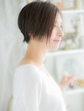 モッズヘア 上尾西口店(mod's hair) センターパートビターショコラ前下がりボブc5上尾20代30代40代