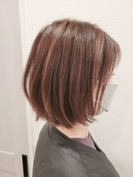 ソンテ(Sante') ハイライト×ベージュ×ボブ