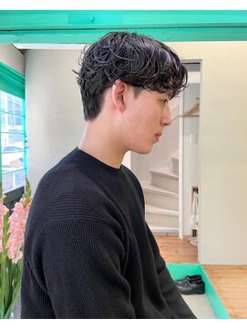 ハル 円山(HARU) メンズショート×パーマ