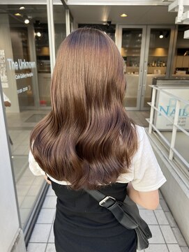 アソビセカンド 原宿(ASOBI 2nd) 前髪/マチルダボブ/ピンクベージュ/インナーグレージュ/表参道