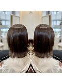 切りっぱなし×ぱつっとボブ×外はね×艶髪【横須賀中央】