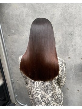 キュア 表参道(CURE) 黒髪/グレージュカラー/ココアベージュ/ヘルシーロング/表参道