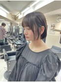 最近流行りの顔まわりボブ♪