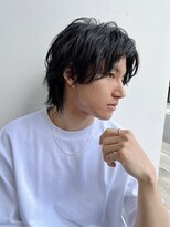 トルネード(TORNADO) メンズショートセンターパート前髪長めレイヤーひし形K20240415