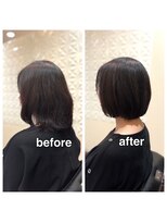 アウラ(aura) カット+ハーバルカラー+艶髪トリートメント