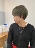 【山本】オリーブカラー×マッシュショート