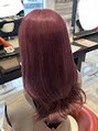 ルクールヘアアンドビューティー 燕三条店 艶カラーのラベンダーピンク!透明感のある華やかな印象に♪