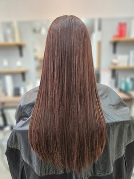 ジェンヌ(Sienne)の写真/【髪質改善】ダメージ軽減の施術で、まるで地毛のようなやわらかストレートに♪毎朝のお手入れも楽チン！