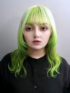 レボル(REVOL) ライムグリーン☆推しカラーアニメカラー推し活オタ活ハイトーン