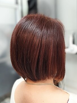 ヘアースタジオ ジェイワン(hair studio J ONE) 30代40代50代60代ショートボブ白髪ぼかしピンク系ブリーチ無し