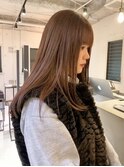ハイトーン顔周りレイヤーカットケアブリーチブリーチカラー