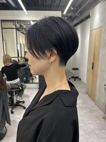 ロンドプロフィール 浦和(Lond profil) 大人可愛い20代30代40代黒髪前下がりショートボブ丸みショート◎