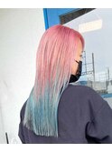似合わせカットメルティカラー着物フェミニンロング
