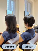 カミーノ 新越谷店(Camino)&nbsp;緩いくせを活かした丸みボブ♪