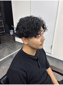 メンズ波巻きパーマ