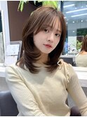 小顔レイヤーカットミディアムレイヤーレイヤーロング【日本橋】