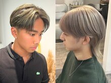 メンズブリーチやハイライトなどのカラーデザインもお任せください☆