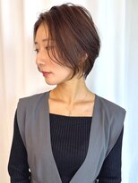 ヘアメイク ミチ 富田店(HAIRMAKE MICHI)&nbsp;【MICHI 富田店　古作蓮】顔周りレイヤー ブラウンカラー 30代