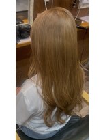 ヘアーサロン アトリエ(Hair salon ATORIE) ロングレイヤーブリーチカラーハニーベージュ