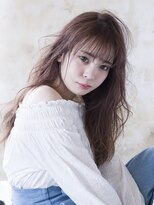 エアー 福岡(AIR)&nbsp;［air-FUKUOKA　竹石］ ピンクグレージュカラーロング