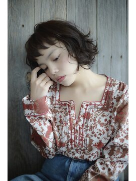 クロム バイ リエット(Chlom by Lietto) Chlom ☆くせ毛風ゆるぼさショートバングパーマ　TEL 0364574337