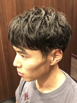 ヒロギンザ 田町店(HIRO GINZA) 骨格矯正パーマ+2ブロック刈り上げスタイル/床屋/三田/田町