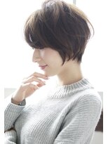 グランアージュ 柏西口店(grandage)&nbsp;大人可愛い20代30代40代黒髪前下がりショートボブ丸みショートn4