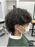 【YUKI】マッシュウルフ×波巻きパーマ