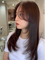 シーシンジュク 新宿南口(Sea shinjuku)&nbsp;韓国風前髪×レイヤーカット【髪質改善/新宿/レイヤーカット】