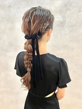 サンルーム(SUN room) 【リボン★飾り付きクーポン】ベロアリボンアレンジ satsuki