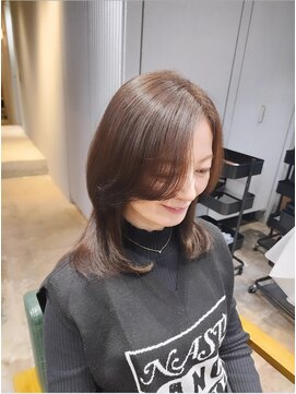 ボアップ(boappu) エアーストレート×グレージュ