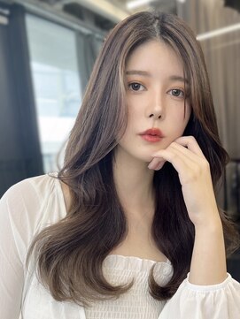 フォンズ(FONS) オリーブグレージュ/透明感カラー/色気ある韓国くびれヘア