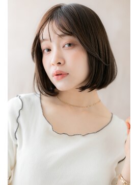 カバーヘアアンドスパ ブリス 浦和(COVER HAIR&SPA bliss) フェザーバングヘルシースタイル前下がりナチュラルボブY浦和!