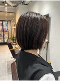 ショコラブラウンカラーボブ