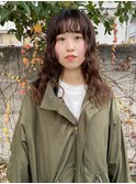 ゆるふわ大人可愛い♪20代30代ロングパーマミルクティーベージュ