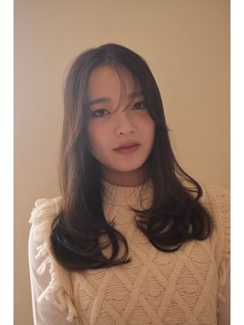 たさわ堂エンネ(enne) ロングレイヤー/ブラウンカラー/前髪なし