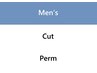 【Men's】　カット + 似合わせパーマ