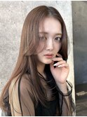 ロングレイヤーカットラベンダーグレーアッシュグレージュ美髪