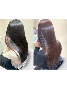 毛先までたっぷり潤うNew髪質改善トリートメントがおすすめ◎/頭顔矯正ヘッドスパとのセットも人気♪