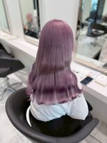 ベレーザシェルト(Beleza scelto) 14431ブリーチ&ダブルカラーラベンダーパープルレイヤーロング