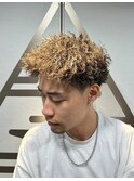 短髪ハードツイストパーマ