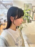 顔まわりカット/小顔カット/前髪カット/ちさき