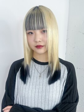 アルバム 新宿(ALBUM SHINJUKU) ホワイトベージュハイトーンダブルカラーブリーチ_ba568662