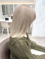 ロンド レア 天神大名店(Lond Le’a)&nbsp;黒髪カタログ/オリーブグレー/ココアベージュ/小顔に見せるヘア
