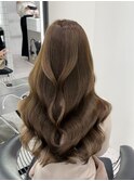 20代30代大人可愛いオリーブベージュレイヤーカット原宿